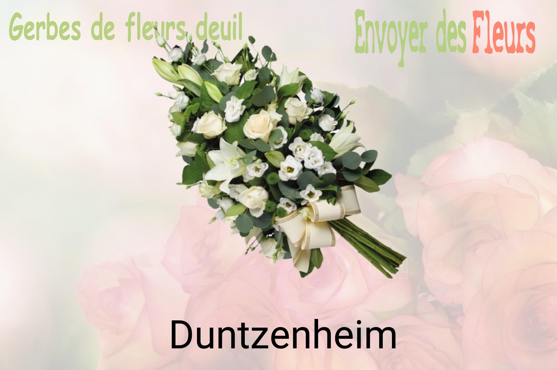 Gerbe de fleurs de deuil livrée à Duntzenheim